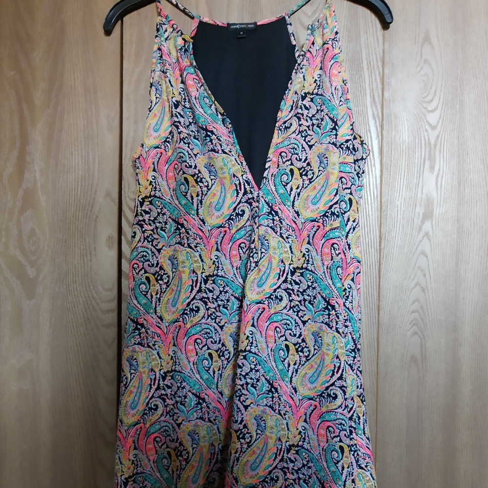 Wedding Guest Dress, Size Medium, Unique Print Dress